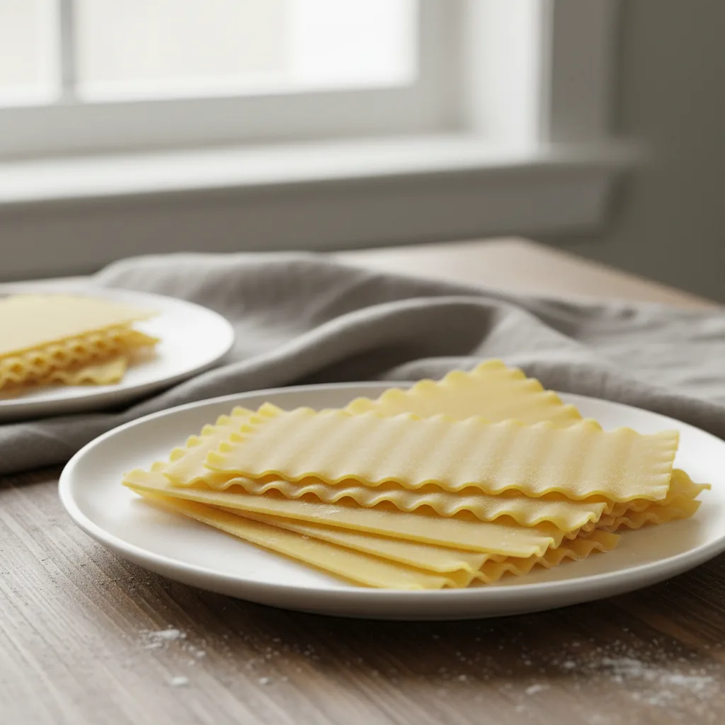 Lasagneplatten in der Backkueche