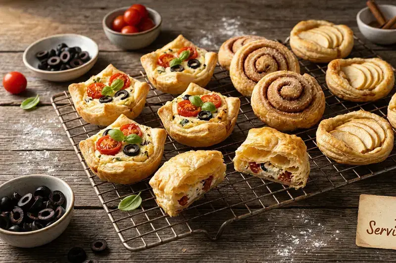 1 Teig, 4 Rezepte Geniale Apéro Häppchen & Dessert in Rekordzeit