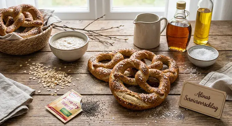 Chia-Power-Brezn mit Meersalzflocken