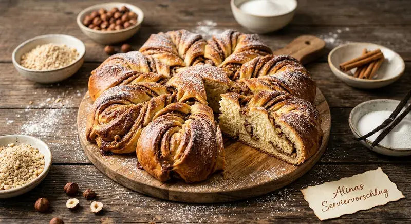 Alinas Nuss Traum Feiner Hefekuchen Haselnuss Herzen