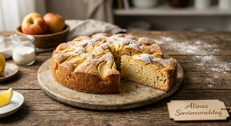 Alinas Saftiger Apfel Wolkenkuchen Cremiger Genuss Zitronennote