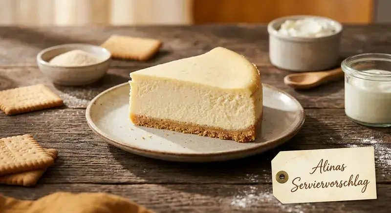 American Cheesecake Käsekuchen Rezept Keksboden einfach & schnell