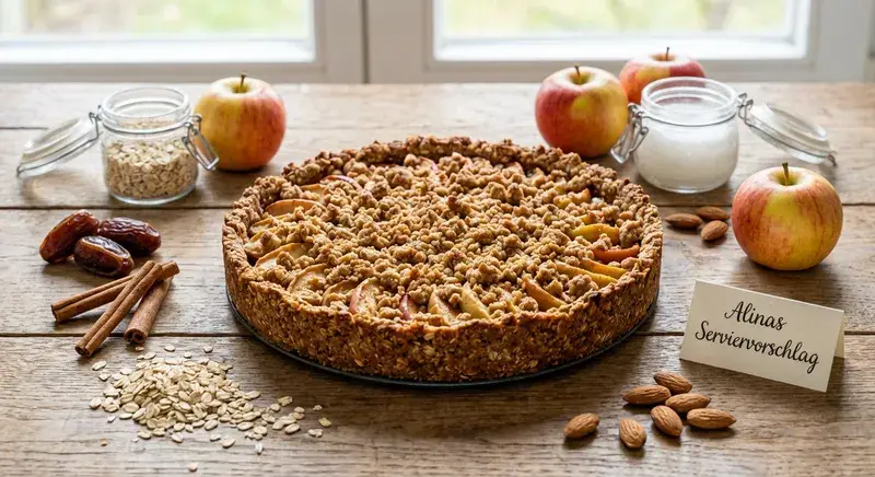 Apfel Hafer Power Pie crunchy Streuseln