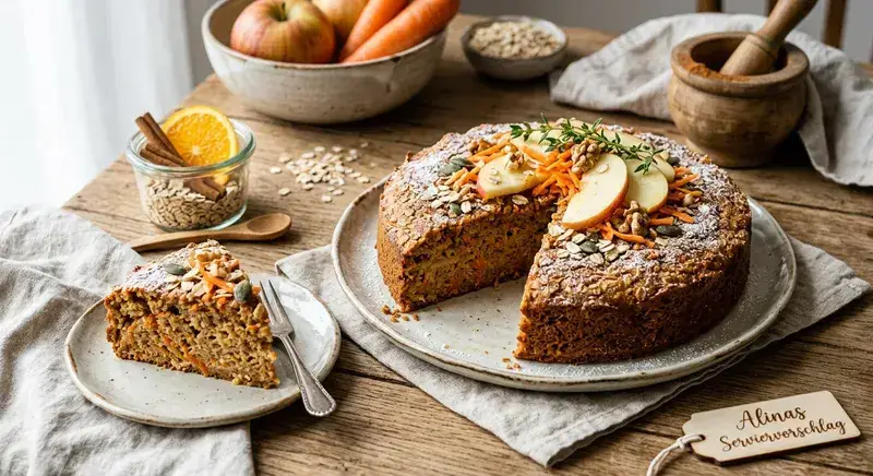 Apfel Karotten Hafer Kuchen Saftig Süß & Glutenfrei Geniessen