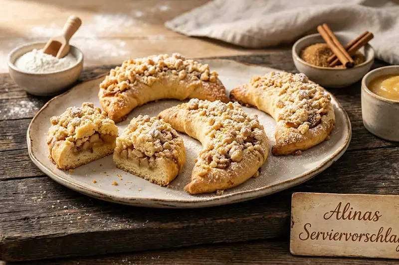 Apfel Streusel Monde Rezept Gebäck knusprigen Streuseln