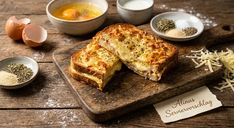 Aromatischer Käse Ei Toast Der blitzschnelle Frühstückstraum
