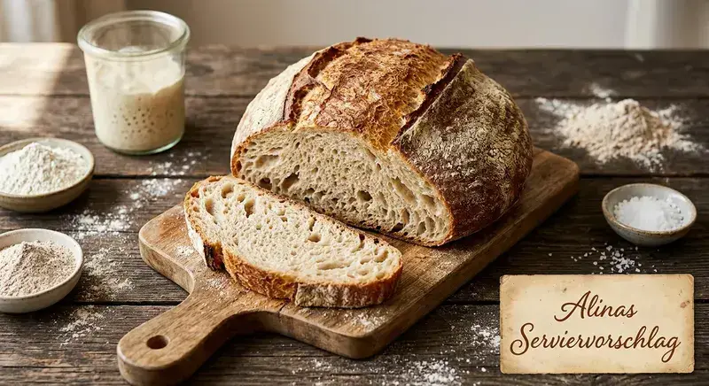 Aromatisches Sauerteig Brot Backen
