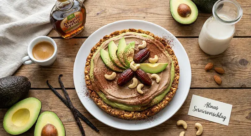 Avocado Mokka Traum auf Cashew Crunch