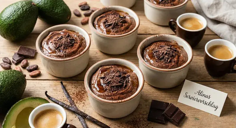 Avocado-Schoko-Power-Töpfchen mit Espresso-Kick