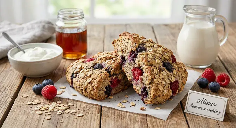 Beeren Chia Power Scones