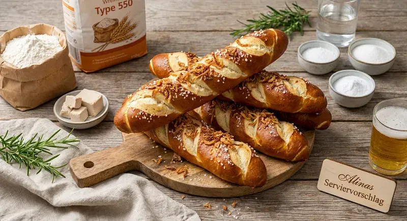 Biergarten-Brezel-Baguettes