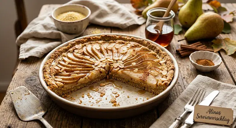 Birnen-Hirse-Tarte Goldene Herbstliebe