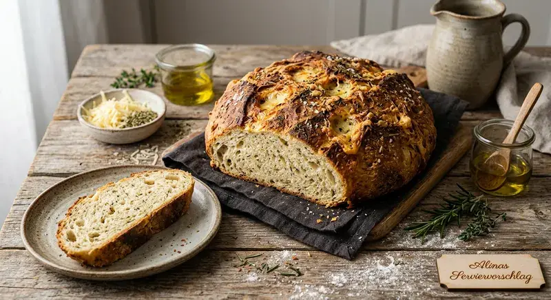 Blitzbrot Rustikal Urige Kräuter-Käse-Explosion