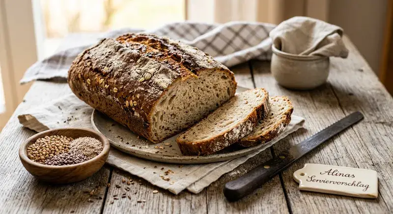 Hausgemachtes Buchweizen-Brot