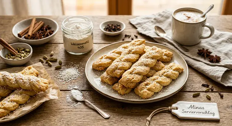 Chai Latte Shortbread Twists