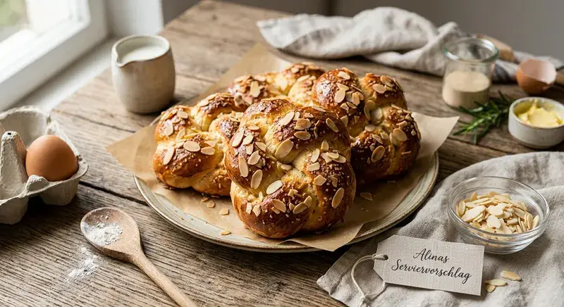 Challah-Knusperlinchen mit Mandelsplittern