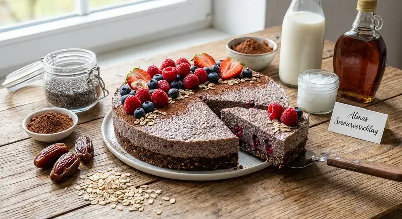 Choco-Beeren-Chiapudding-Kuchen