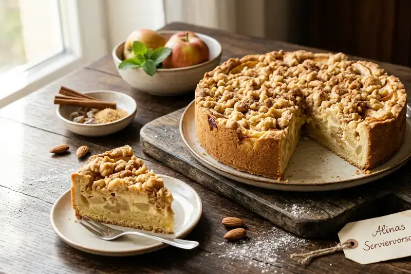 Cremiger Apfelkuchen