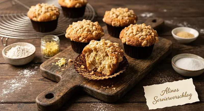 Cremiger Birnen-Muffin fürs Kaffeekränzchen