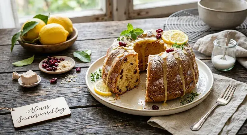 Cremiger Gugelhupf frisch gebacken