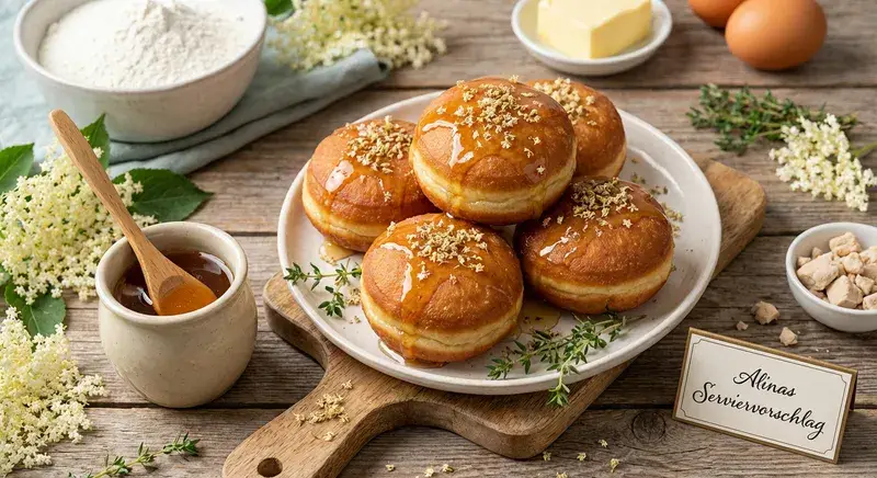 Cremiger Honig-Krapfen zum Verlieben