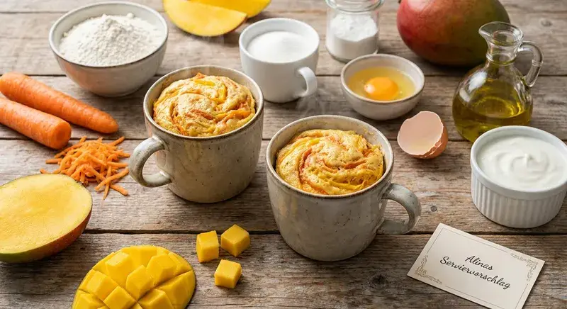 Cremiger Karotten Tassenkuchen