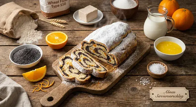 Cremiger Mohn-Stollen nach Hausfrauen-Art