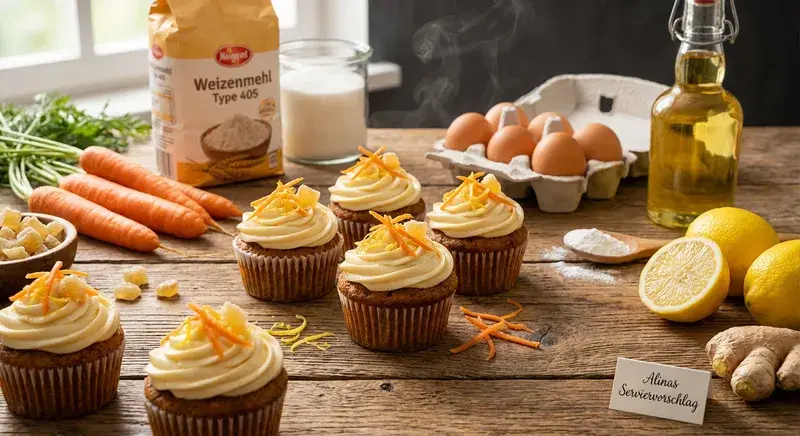 Cremiger Zitronen-Cupcake