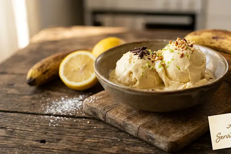 Cremiges Bananen Eis