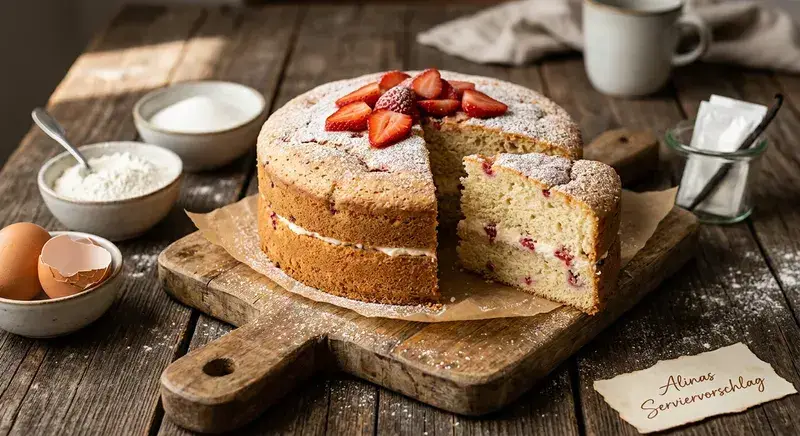 Der berühmte italienische Erdbeerkuchen in Minuten Einfach und lecker