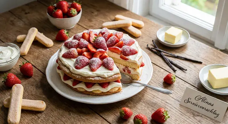 Erdbeer-Panna-Cotta-Blitz-Torte