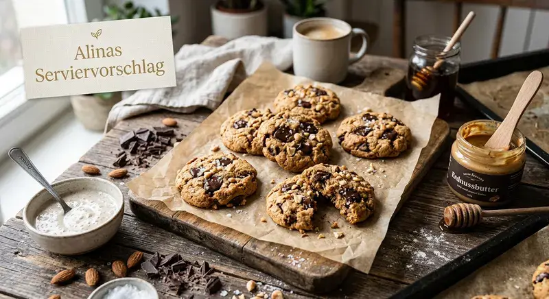 Erdnuss-Sauerteig-Protein-Cookies