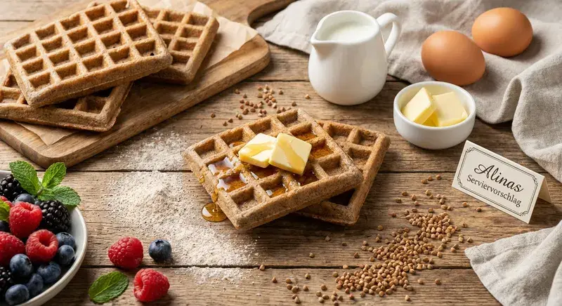 Feine Buchweizen-Waffeln