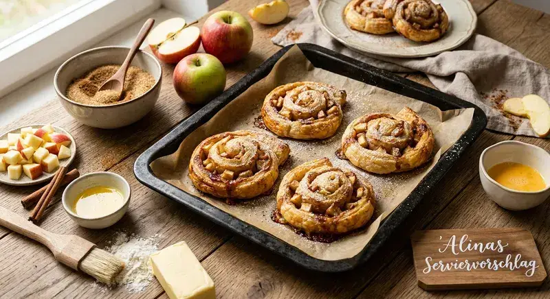 Feiner Apfel-Croissant in Bestform