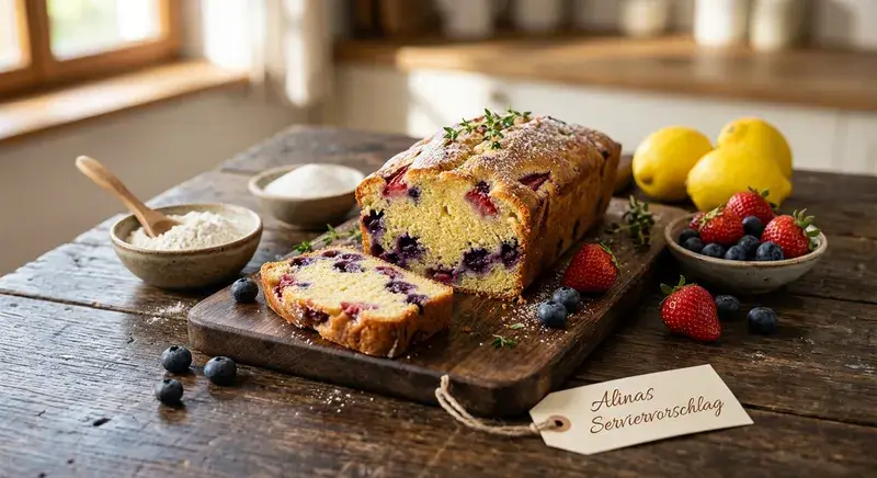 Feiner Erdbeer-Zitronenkuchen