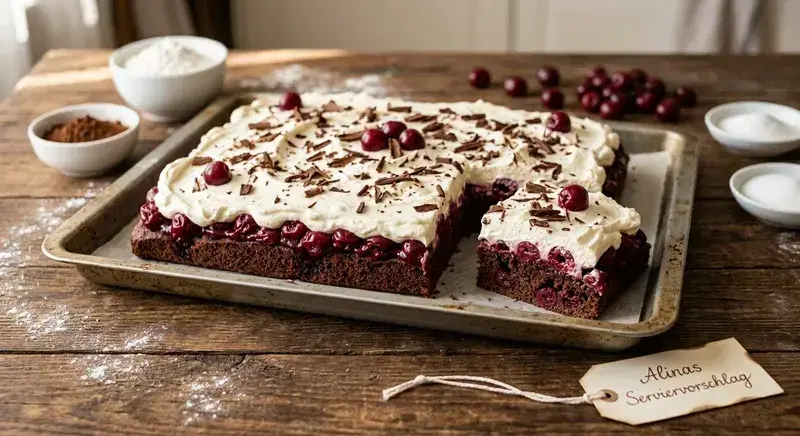 Feiner Kirsch-Blechkuchen