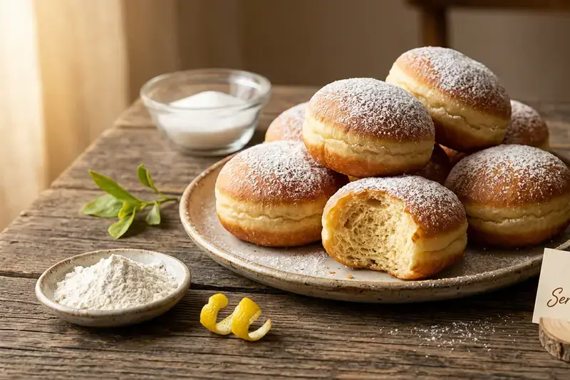 Feiner Sauerteig-Krapfen