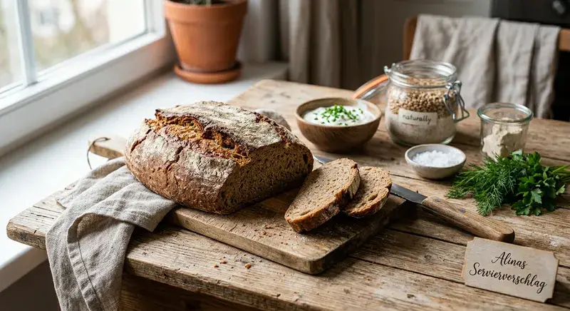Fix-Kruste Roggen-Blitzbrot mit Schmand