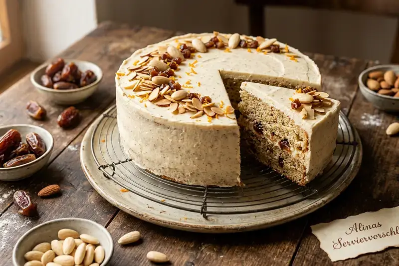 Fluffige Mandel-Torte in Bestform