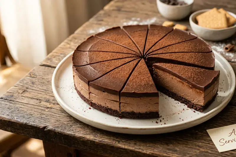 Fluffige Schoko-Torte frisch gebacken