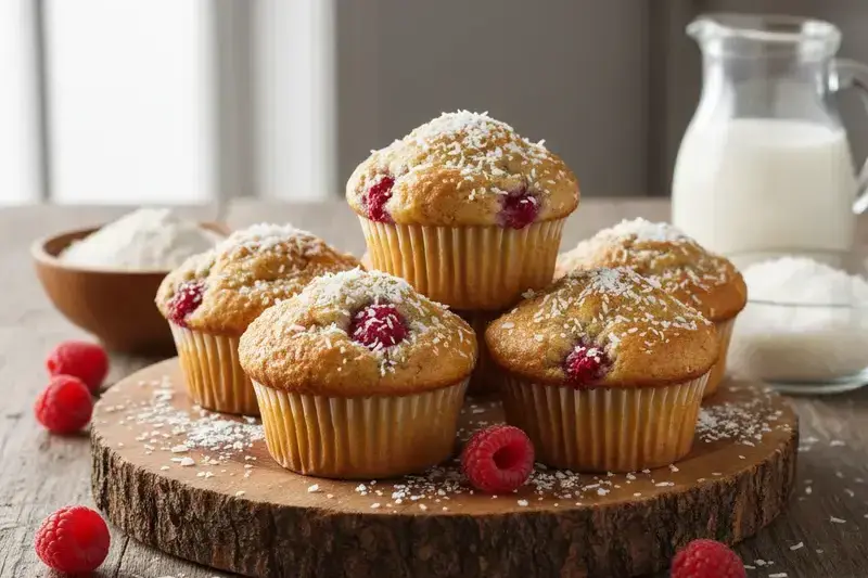 Fluffiger Himbeer-Muffin wie früher