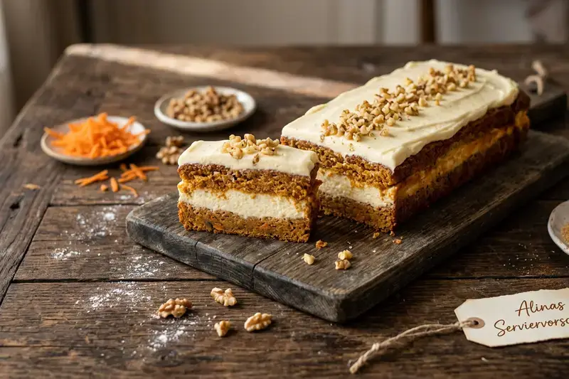 Fluffiger Karotten-Käsekuchen