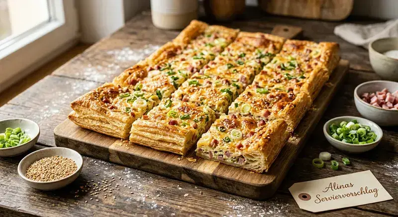Genialer Blätterteig Rezept Herzhaft, saftig & SO