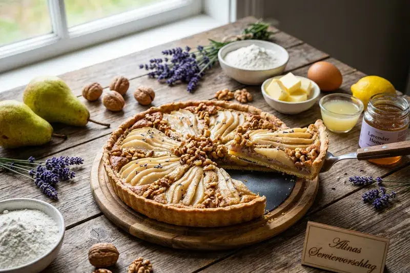 Goldene Birnen-Tarte