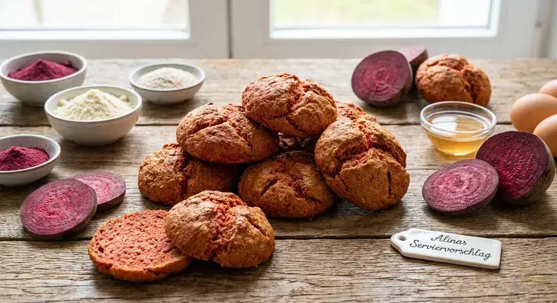 Goldene Brötchen frisch gebacken