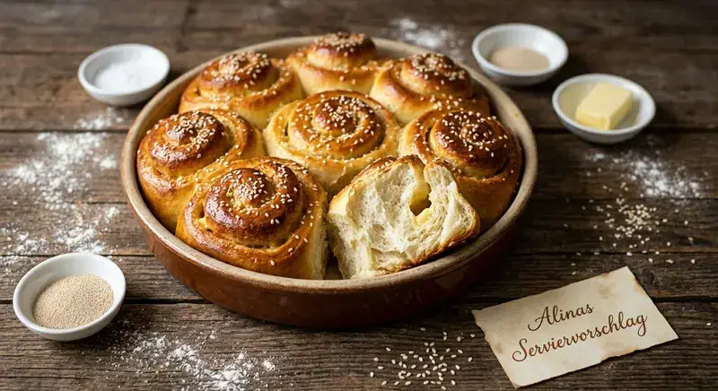 Goldene Butter-Brötchen