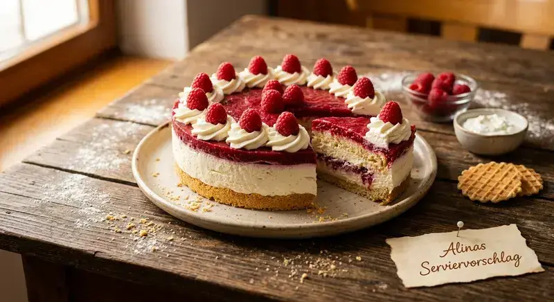 Goldene Himbeer-Torte wie von Oma