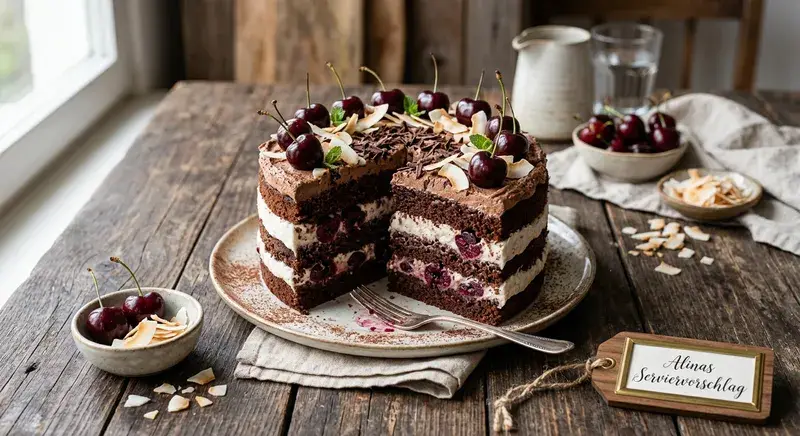 Goldene Kirsch-Torte fürs Kaffeekränzchen