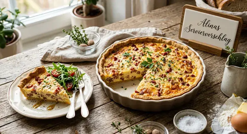 Goldene Quiche in Bestform