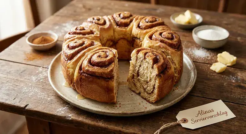 Goldene Zimtschnecken mit Suchtfaktor
